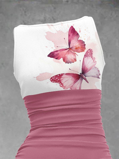 Women's Butterfly Art Design Maxi Dress