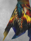 Women's Feather Art Design Maxi Dress
