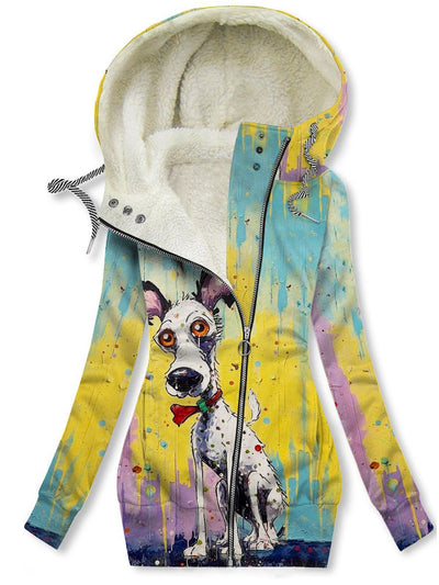 Women's Cute Dog Art Print Casual Sweatshirt