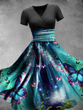 Women's Butterfly Midi Dress
