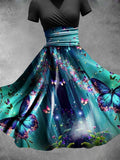 Women's Butterfly Midi Dress