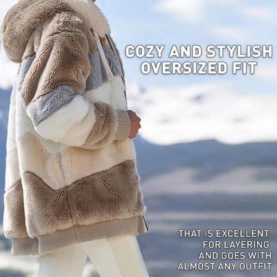 🔥49% OFF-🐑RCONTRASTING LAMB WOOL PADDED COAT🎁SPECIAL OFFE