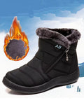 Unisex Lightweight Snow Boots Warm and Waterproof Zipper