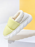 Waterproof Thick Sole Home Warm Cotton Slippers
