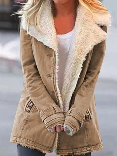 Women's Warm Fleece Thermal Coat