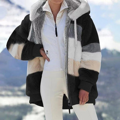 🔥49% OFF-🐑RCONTRASTING LAMB WOOL PADDED COAT🎁SPECIAL OFFE