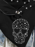Women's Autumn And Winter Punk Skull Casual Scarf and Shawl