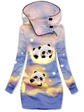 Women's Cloud Panda Art Casual Sweatshirt