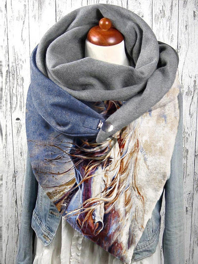 Horse print scarves and shawls