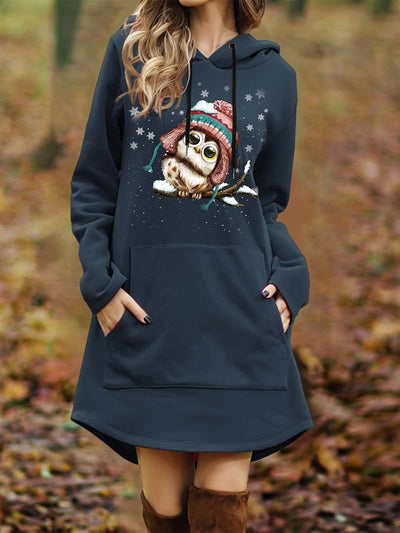 Women's Winter Owl Casual Sweatshirt