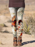 Women's Horse Art Casual Tight Leggings