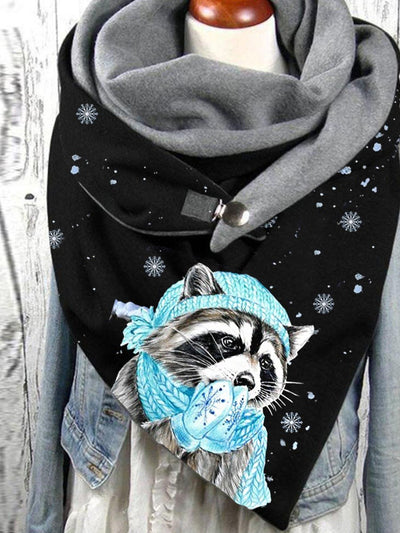 Winter Sloth Casual Scarves and Shawls