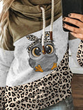 Women's Owl Print Casual Sweatshirt
