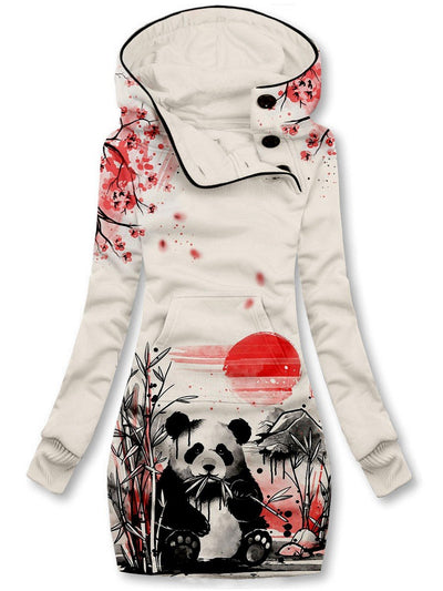 Sakura Panda Casual Print Sweatshirt