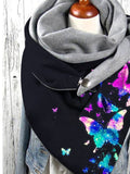 Autumn And Winter Punk Colorful Butterfly Art Casual Scarf And Shawl