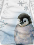 Women's Winter Snowflake Penguin Casual Sweatshirt