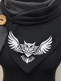Women's Simple Owl Casual Windproof Shawl Scarf