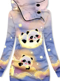 Women's Cloud Panda Art Casual Sweatshirt