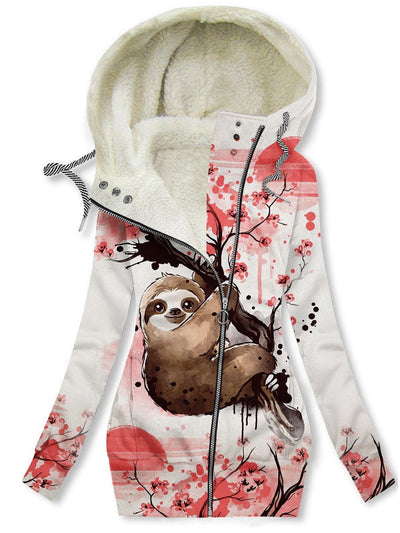 Women's Sloth Art Print Casual Sweatshirt