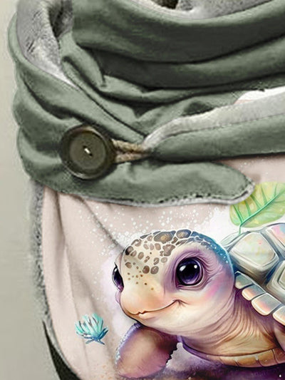 Cute Sea Turtle Casual Print Scarf