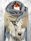 Women's Horse Print Casual Scarf and Shawl