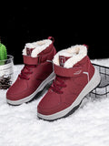 Women's Winter High Top Non-slip Soft Bottom Plus Velvet Warm Middle-aged And Elderly Outdoor Snow Boots