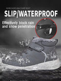 Men's Winter High Top Non-slip Soft Bottom Plus Velvet Warm Middle-aged And Elderly Outdoor Snow Boots