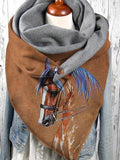 Horse Print Casual Scarves and Shawls