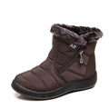 Unisex Lightweight Snow Boots Warm and Waterproof Zipper