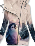 Women's Winter Penguin Casual Sweatjacken