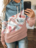 Women's Feather Print Casual Sweatshirt
