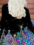 Women's Christmas Tree Casual Long-Sleeve Cardigan