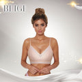 Starry Bra - Low Back Wireless Lifting Lace Beige / S