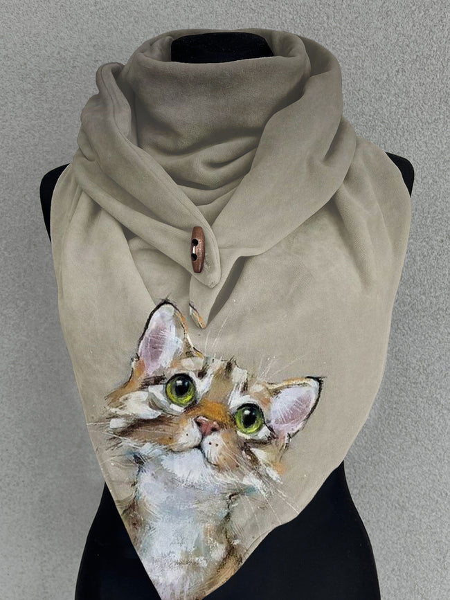 Cat Art Casual Scarf Shawl