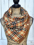 Plaid Casual Scarf and Shawl