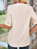 Women’s Casual Solid Color Cotton Shirt