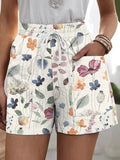 Women’s Casual Floral Print Shorts As Shown / S