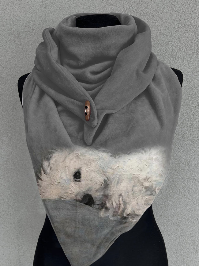 Dog Art Casual Scarf Shawl