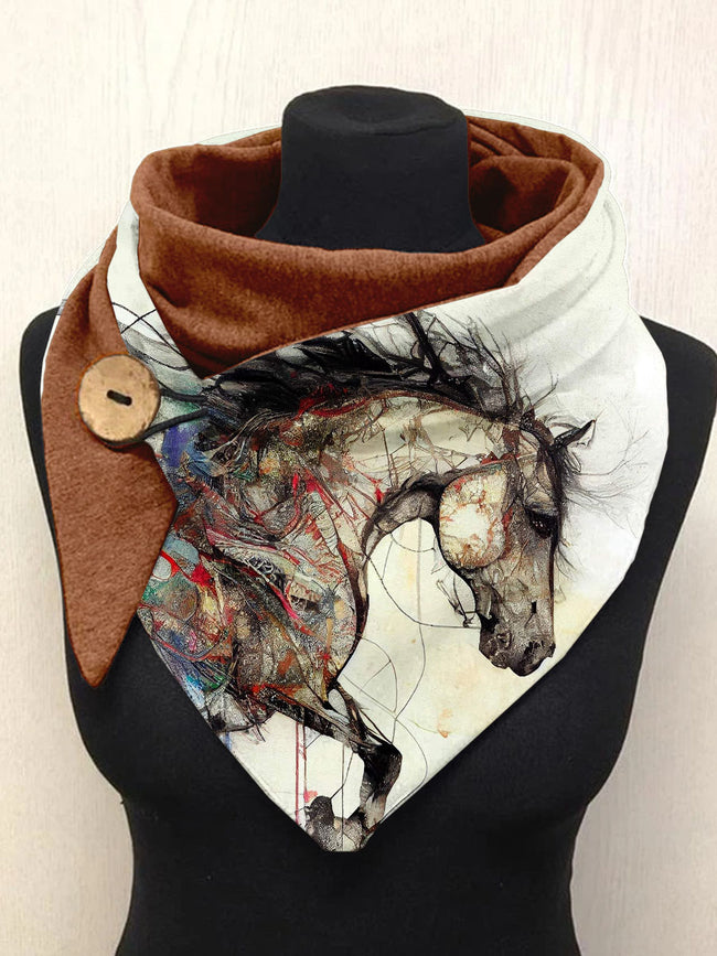 Horse print scarf