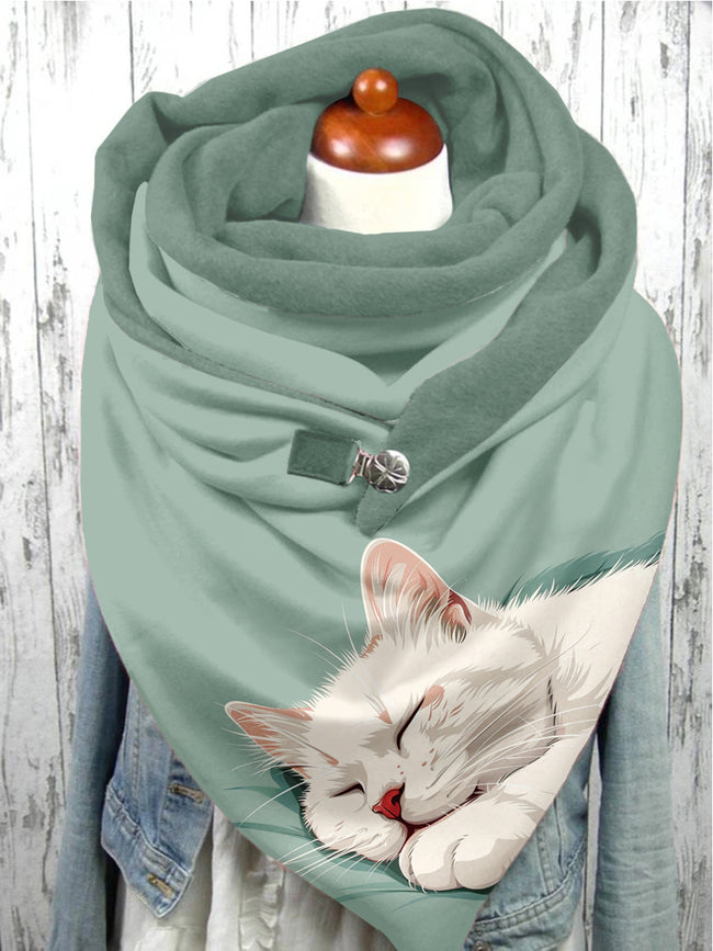 Cat Art Casual Scarf Shawl