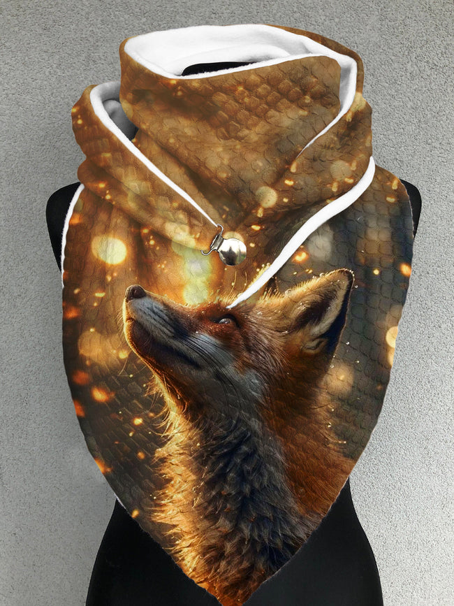 Fox Art Casual Waffle Scarf and Shawl