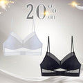 Starry Bra - Low Back Wireless Lifting Lace 20% Off Set 2(Black & White) / S