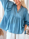 Women's Solid Color Loose Casual Shirt