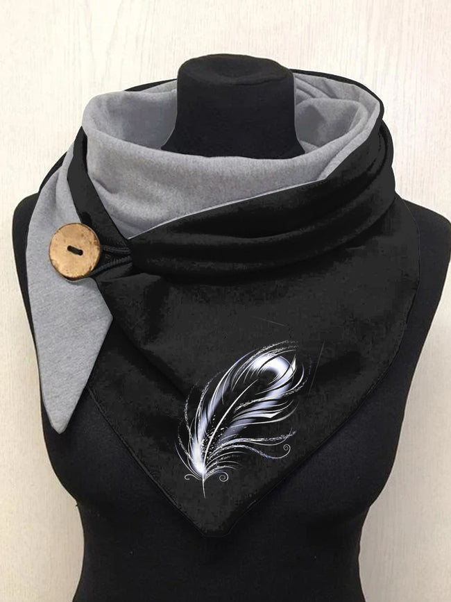 Feather Art Casual Scarf Shawl