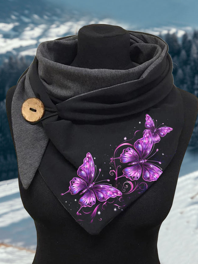 Butterfly Art Print Casual Scarf Shawl