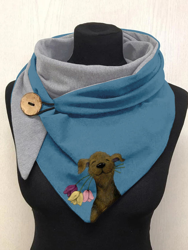 Dog Art Casual Scarf Shawl