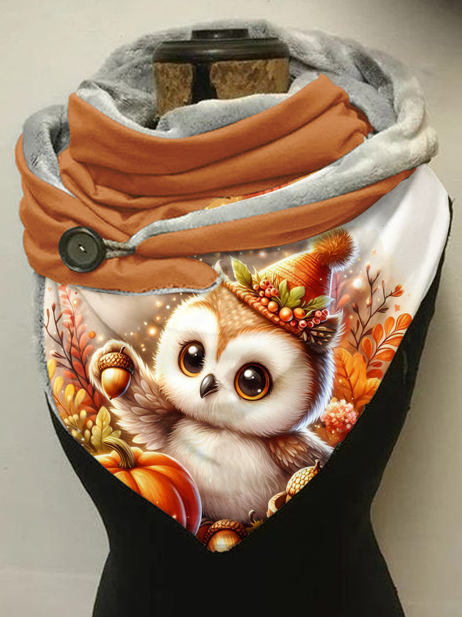 Owl Animal Print Scarf and Shawl