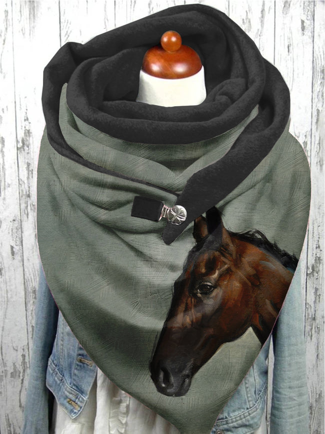 Horse Art Casual Scarf Shawl