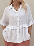 Women's Solid Color Loose Casual Shirt