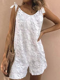 Women's lace strap casual jumpsuit